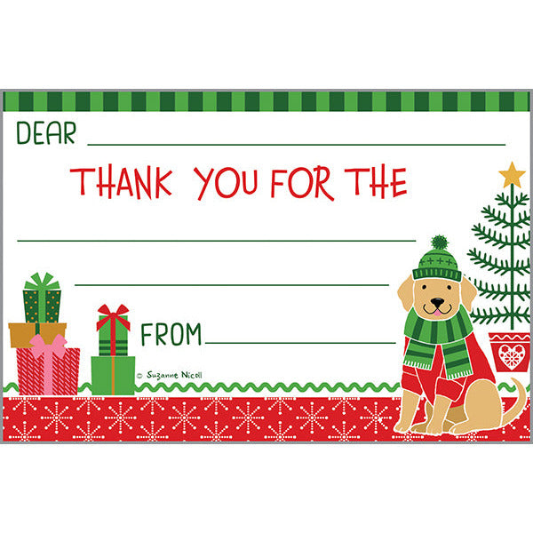 Holiday Kids Thank You Postcards - Christmas Dog, Gina B Designs