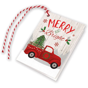 Holiday Gift Tags - Merry Truck, Gina B Designs