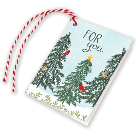 Holiday Gift Tags - Pines/Cardinals, Gina B Designs