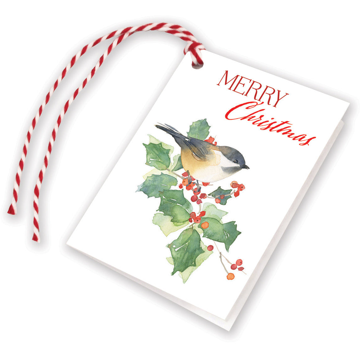 Holiday Gift Tags - Holly Chickadee, Gina B Designs