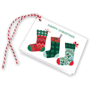 Holiday Gift Tags - 3 Stockings, Gina B Designs