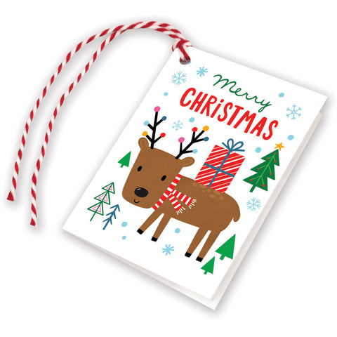 Holiday Gift Tags - Reindeer Present, Gina B Designs