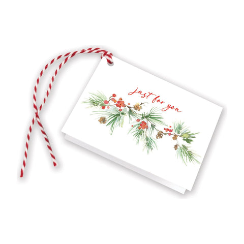Holiday Gift Tags - Pine Bough Border, Gina B Designs