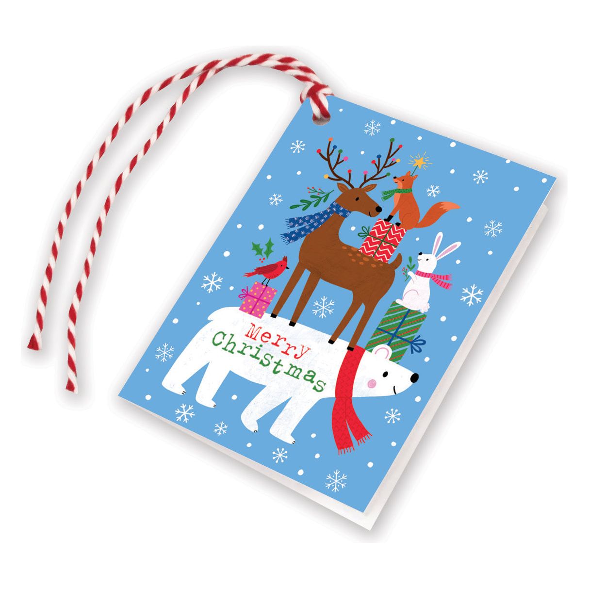 Holiday Gift Tags - Christmas Animal Stack