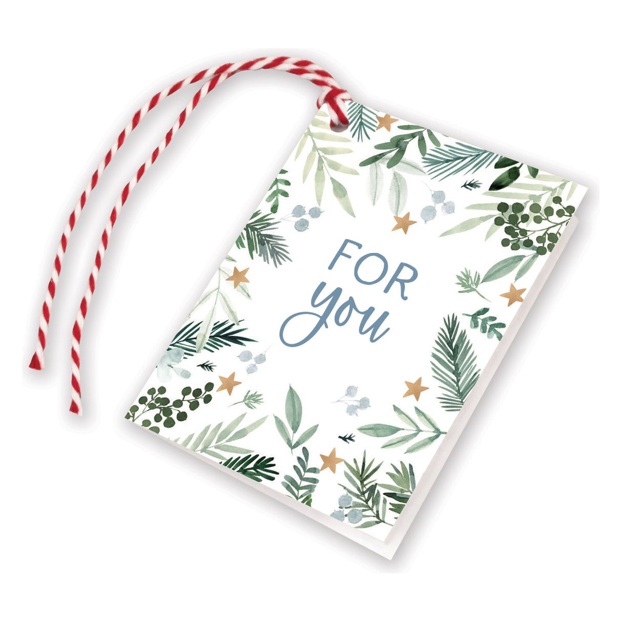 Holiday Gift Tags - Stars & Greens