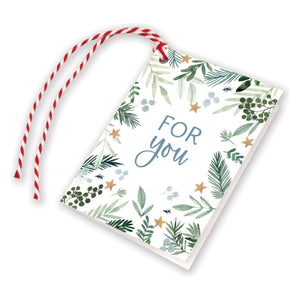 Holiday Gift Tags - Stars & Greens