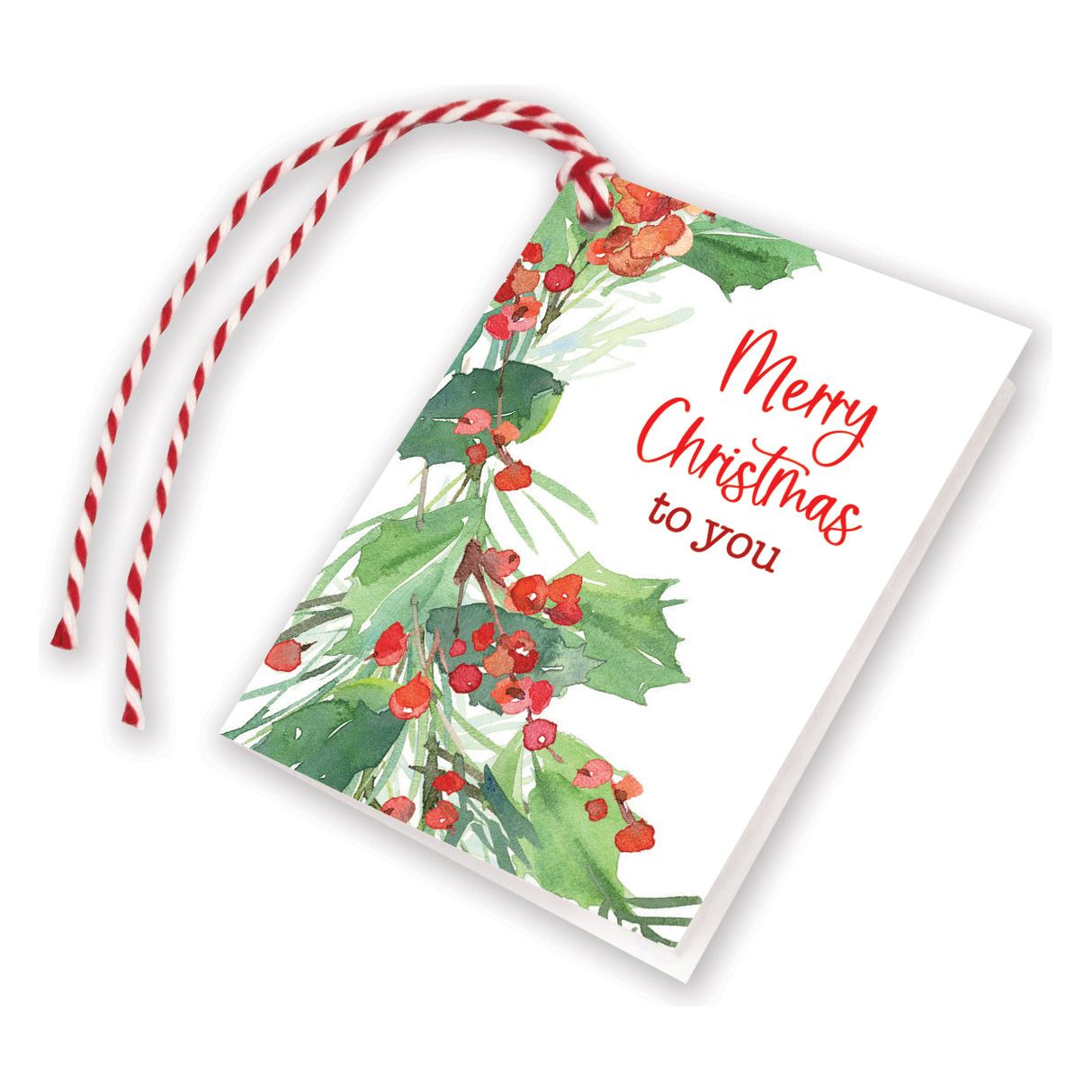 Holiday Gift Tags - Holly /Berries Bough