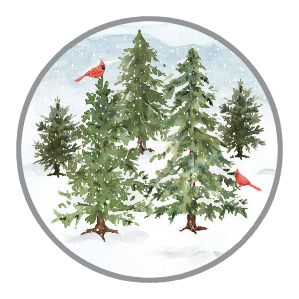 Holiday Envelope Seals - Winter Pines, Gina B Designs