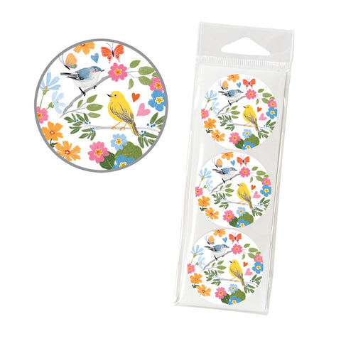 thumbnail image 2 of 30 Scatter Kindness Stickers - Round Envelope Seals & Labels - Floral Theme 2 of 5