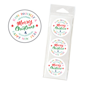 Holiday Envelope Seals - Merry Christmas Seal