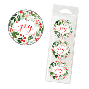 Holiday Envelope Seals - Christmas Botanical