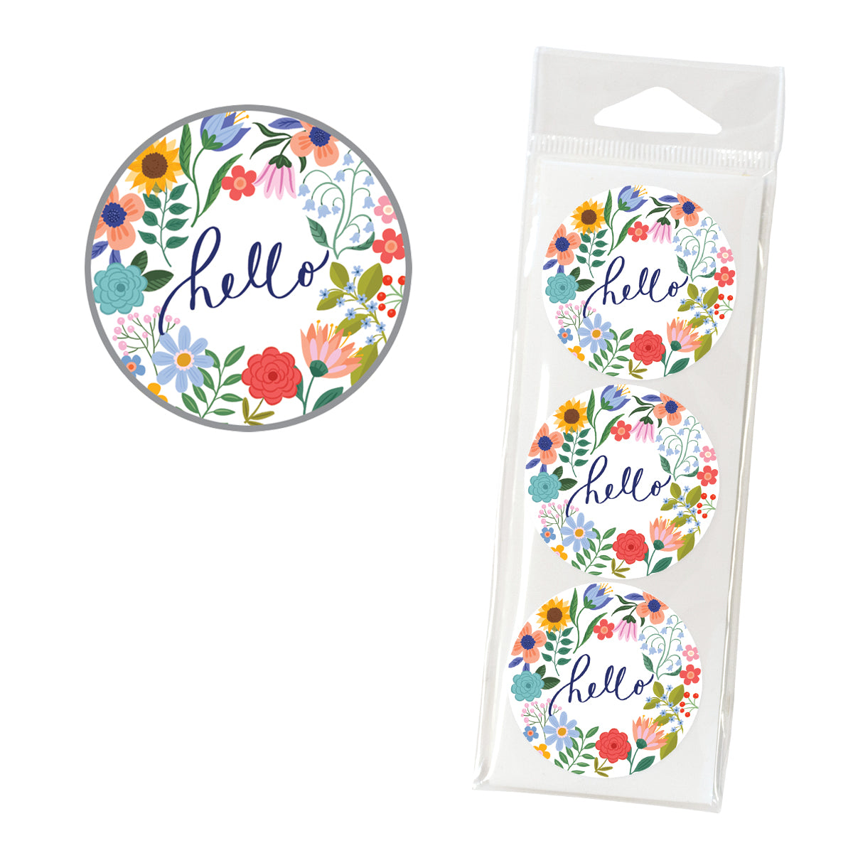 Envelope Seals - Happy Flowers