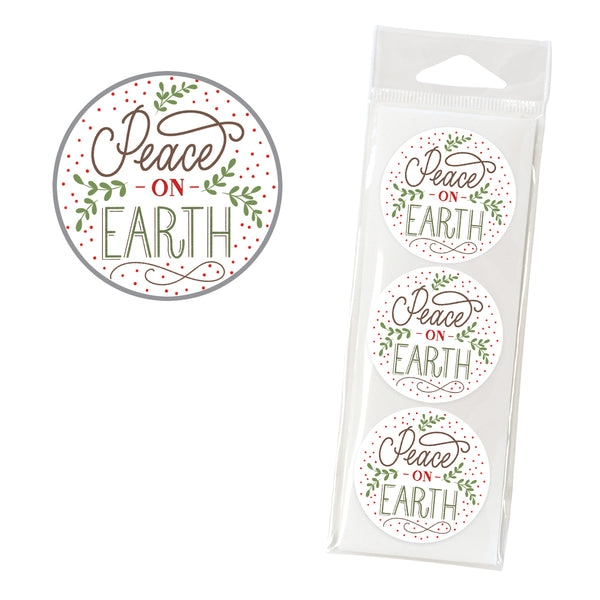 Holiday Envelope Seals - Peace on Earth