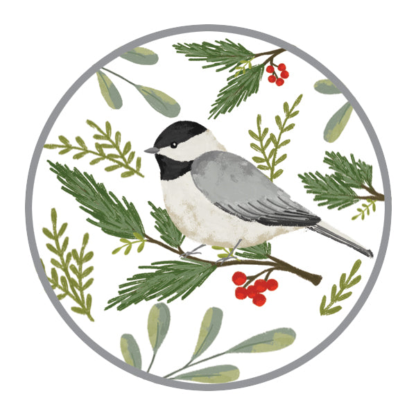 Holiday Envelope Seals - Winter Bird