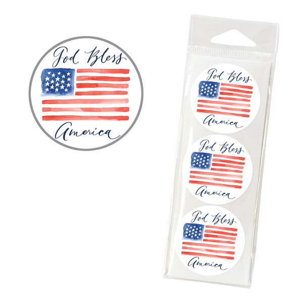 Envelope Seals - American Flag