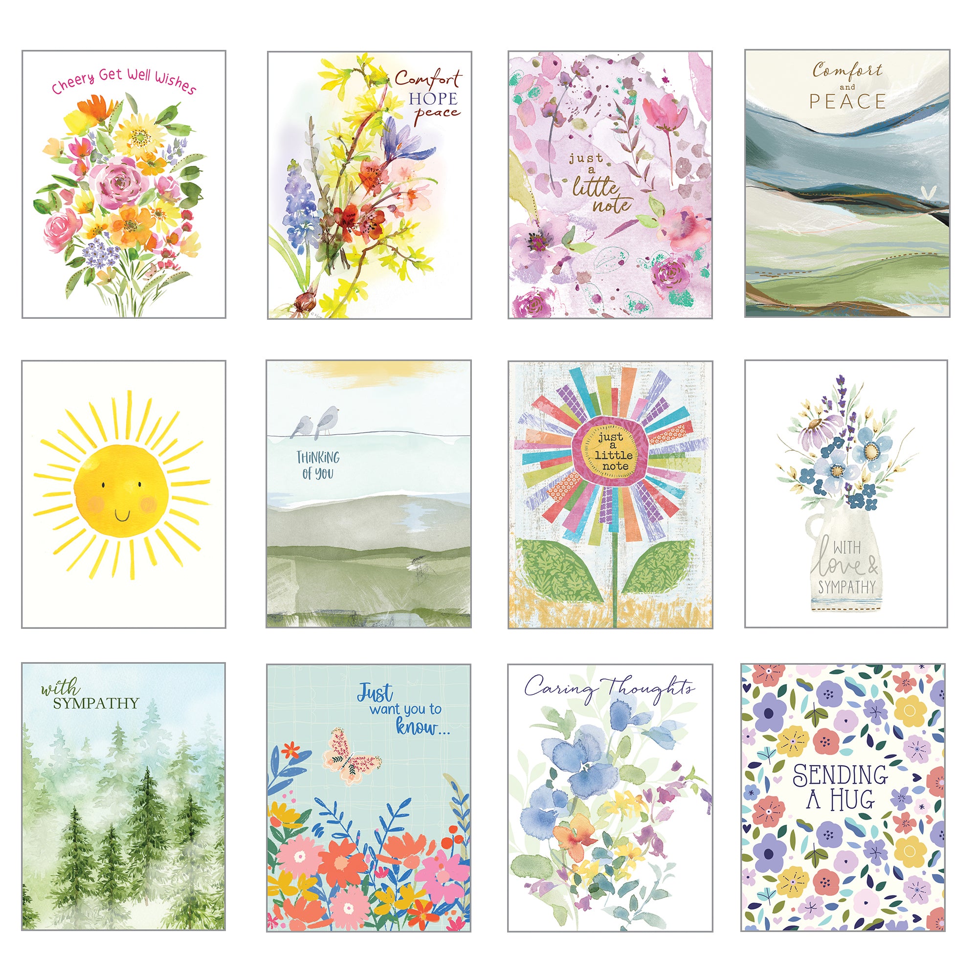 Card Assortment- Caring for You Greeting Cards, Gina B Designs
