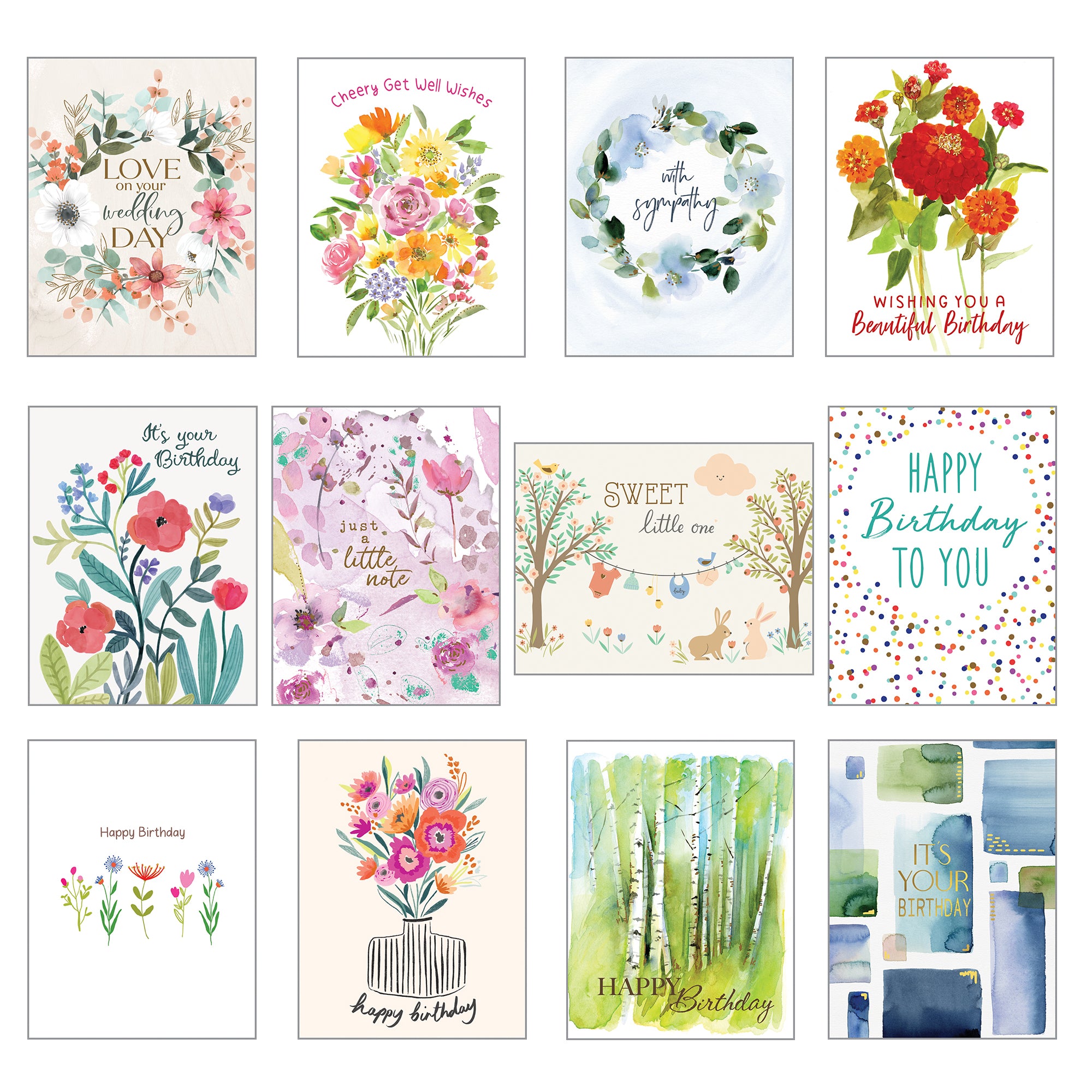 Card Assortment-All Occasion Greeting Cards, Gina B Designs