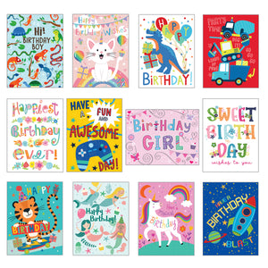 Card Assortment-Kids Birthday Greeting Cards