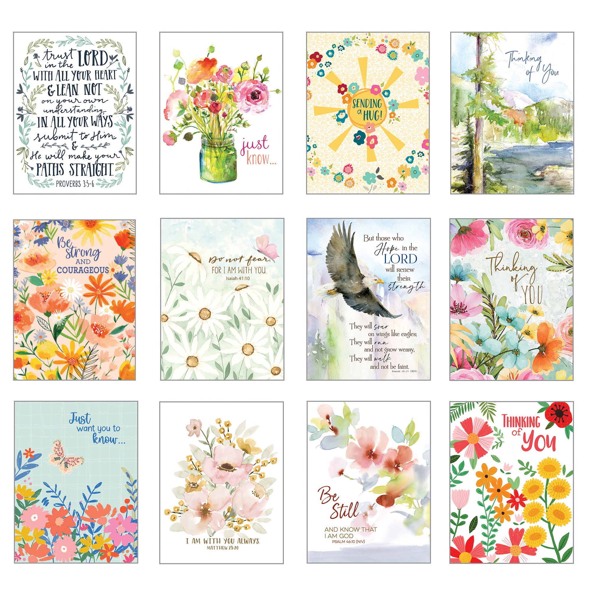 {with scripture} Card Assortment-Thinking of You Greeting Cards, Gina B Designs