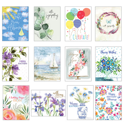 {with scripture} 12 Card Greeting Card Collection-All Occasion Greeting Cards
