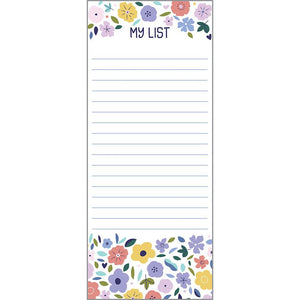 List Pad - Sweet Purple Flowers