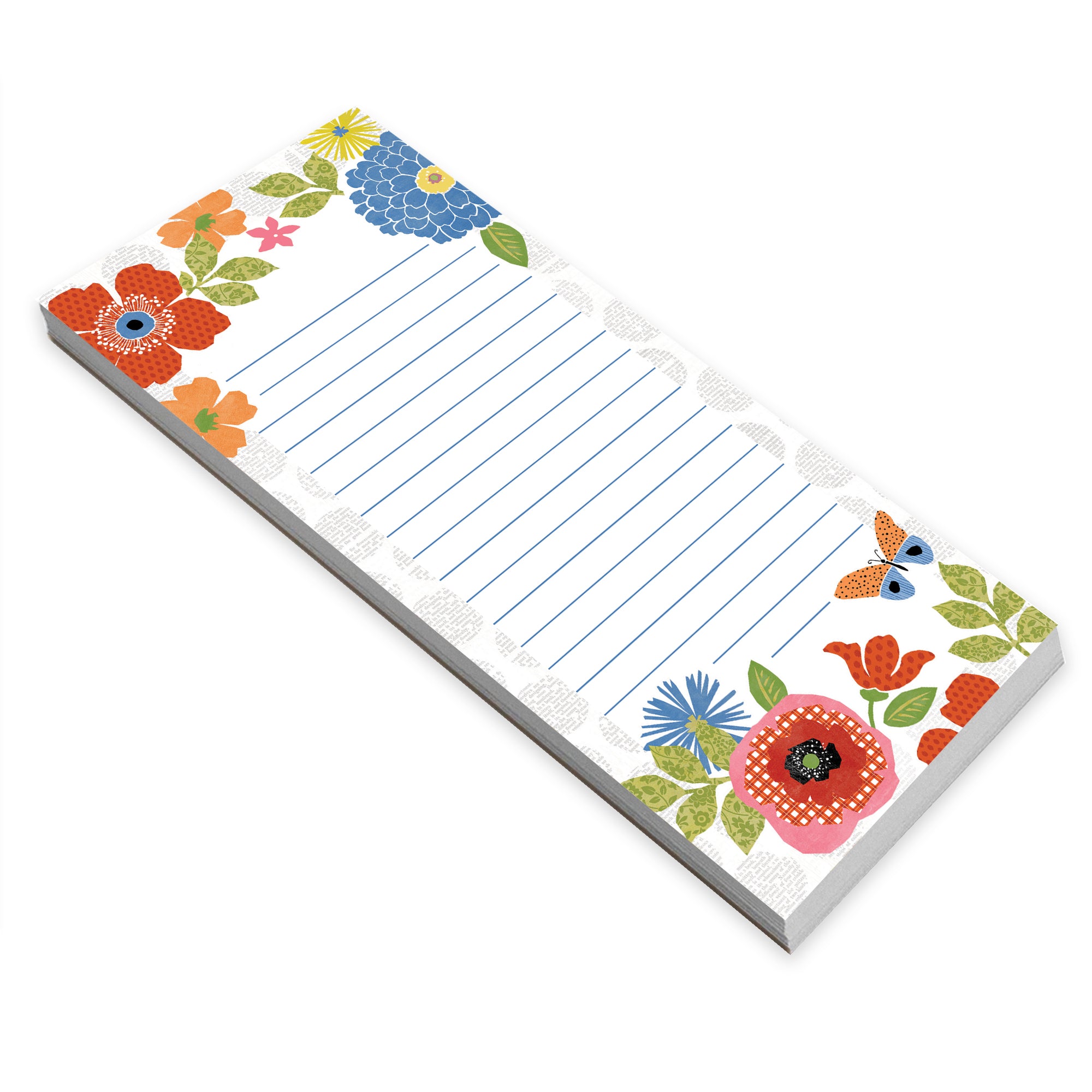 List Pad - Patterned Flowers