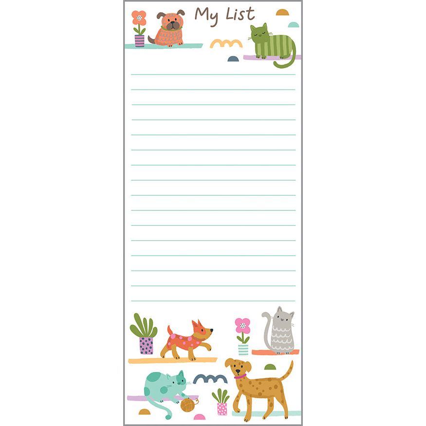 List Pad - Cats and Dogs, Gina B Designs