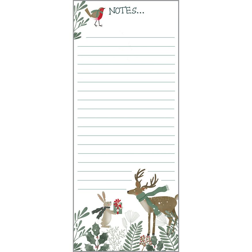 Holiday List Pad- Sweet Forest Animals, Gina B Designs