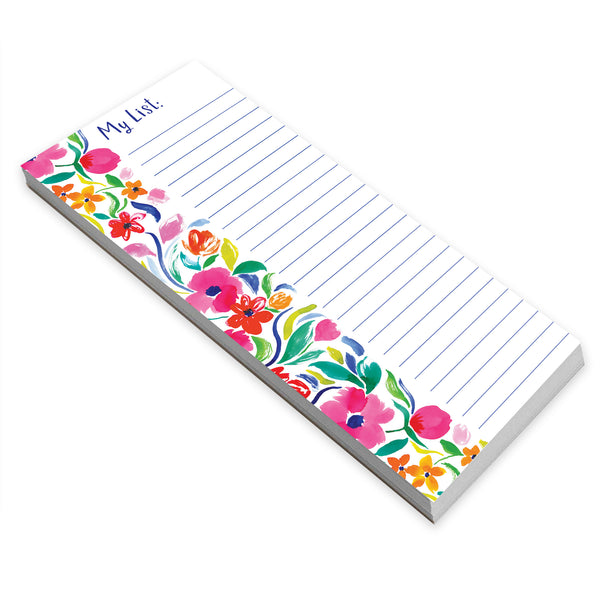 List Pad - Painterly Blooms