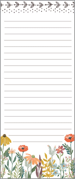 List Pad - Wildflower Stems