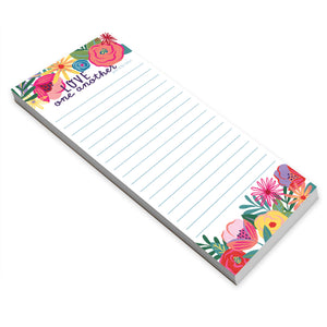 {with scripture} List Pad - Happy Blooms