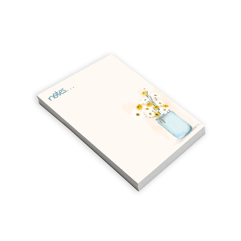 Memo Pad -  Jar of Daisies