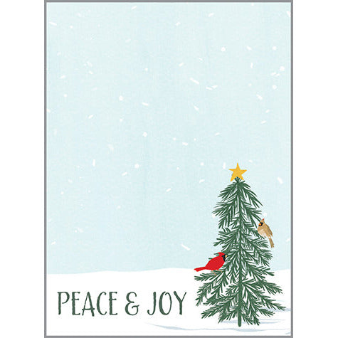 Holiday Memo Pad - Pines & Cardinal, Gina B Designs