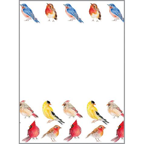 Memo Pad -  Songbird Pattern, GIna B Designs