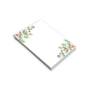 Holiday Memo Pad - Pine Bough Border