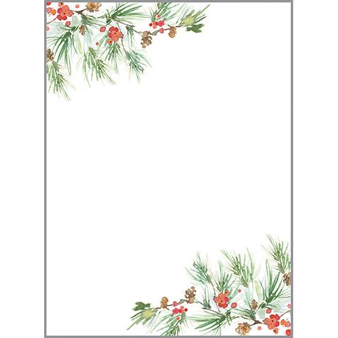 Holiday Memo Pad - Pine Bough Border, Gina B Designs
