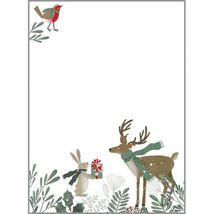 Holiday Memo Pad - Sweet Forest Animals, Gina B Designs