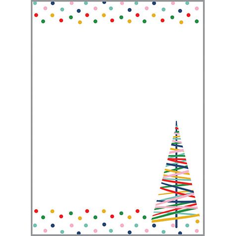 Holiday Memo Pad - Stripe Holiday Trees, Gina B Designs