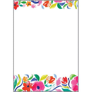 Memo Pad -  Painterly Blooms, Gina B Designs