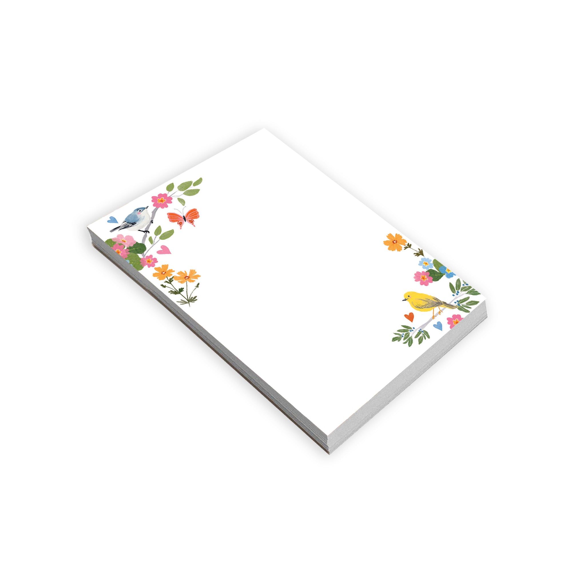 Memo Pad -  Song Birds and Flowers