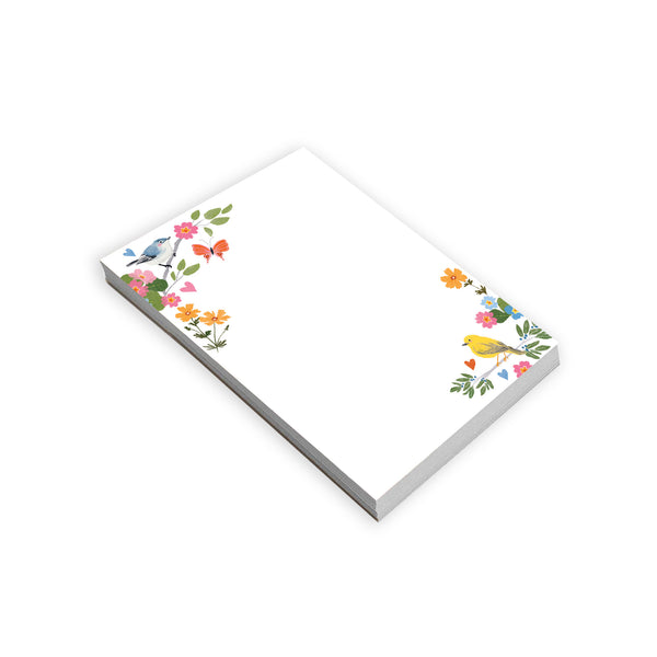 Memo Pad -  Song Birds and Flowers