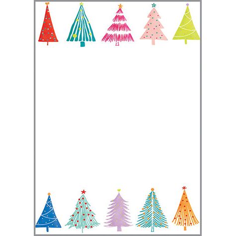 Holiday Memo Pad - Festive Trees