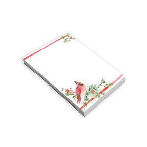 Holiday Memo Pad - Cardinal Pine/Berries
