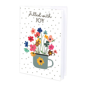 Mini Journal - Cup of Flowers, Gina B Designs