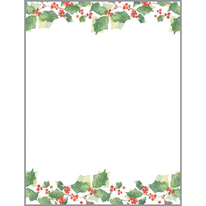 Desk Note Refill - Holly & Berries, Gina B Designs