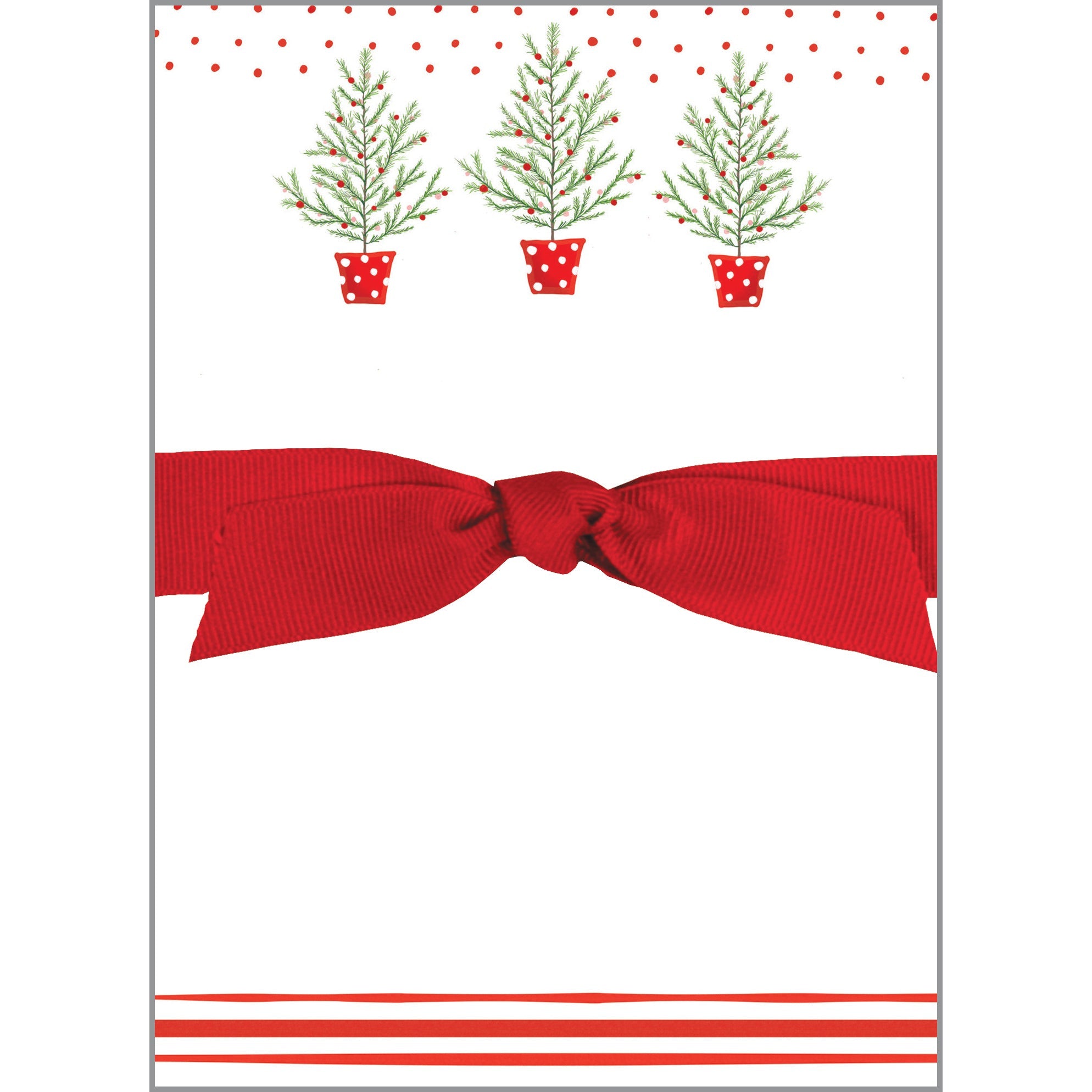 Holiday Chunky Bow Pad - Polka Dot Tree, Gina B Designs