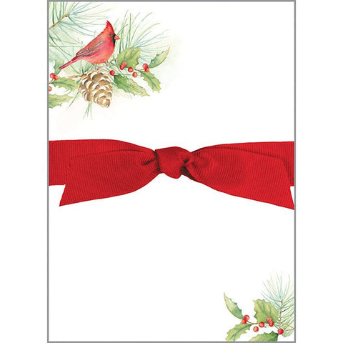 Holiday Chunky Bow Pad - Cardinal Bough, Gina B Designs