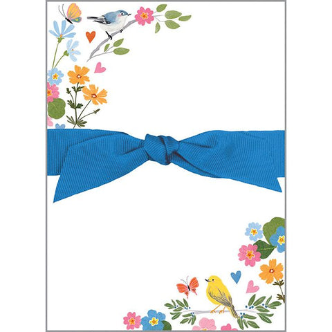 Chunky Bow Pad - Songbirds and Flowers, Gina B Designs