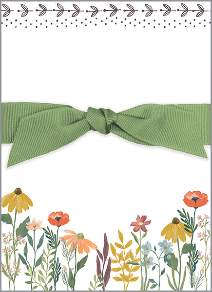 Chunky Bow Pad - Wildflower Stems