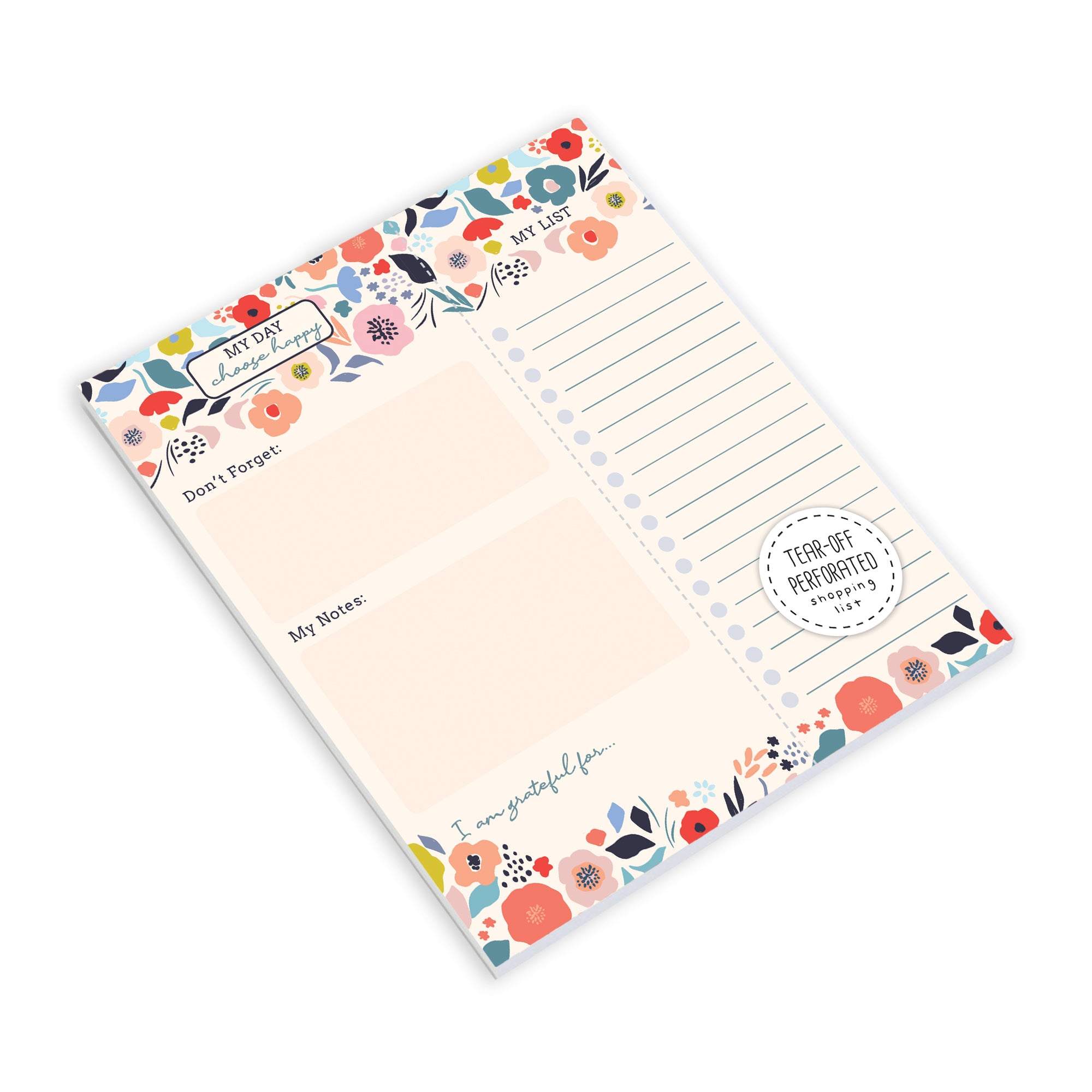 Daily Planner Pad - Flower Blossoms
